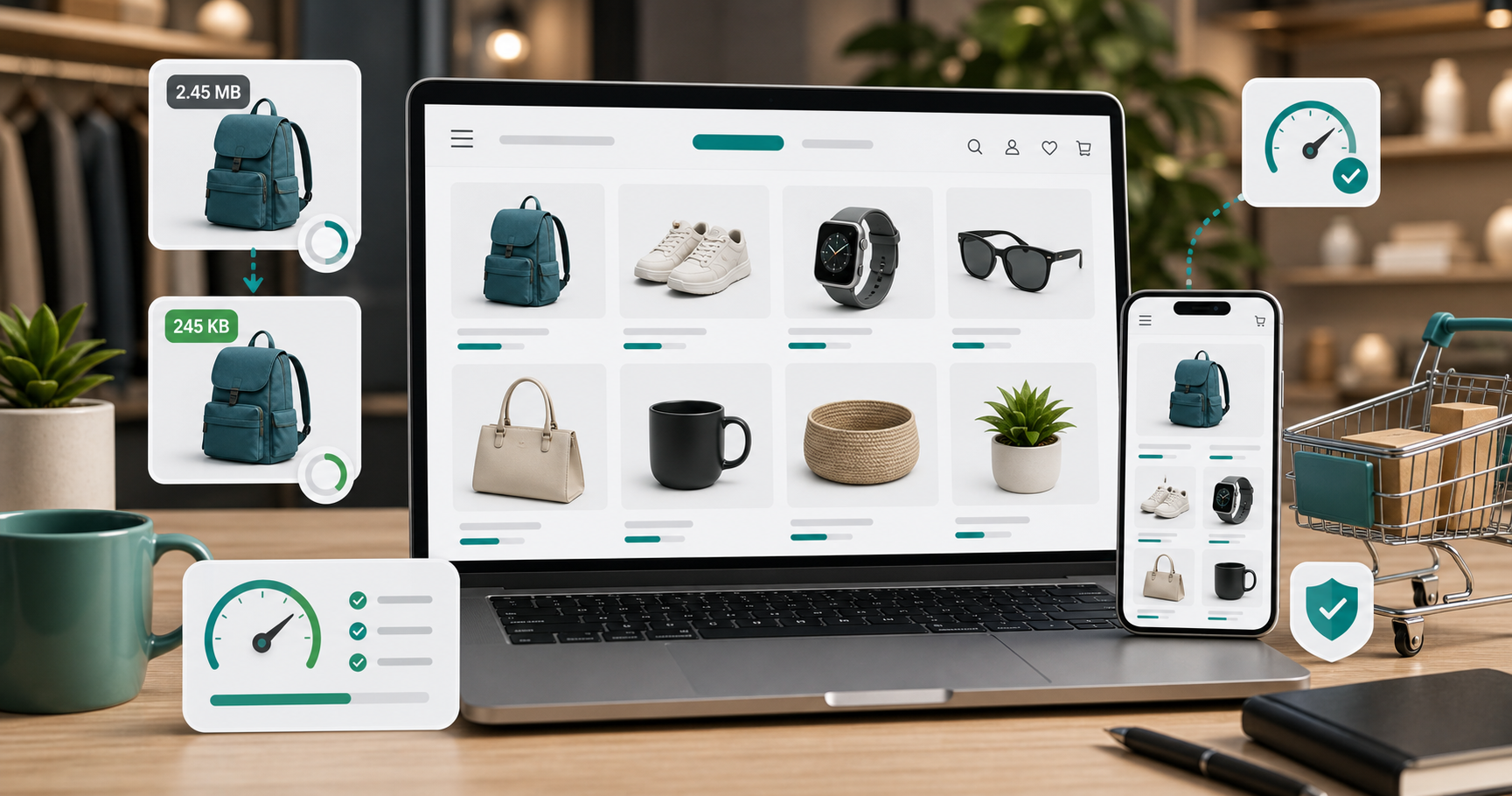 Compress product images for ecommerce without losing trust. visual guide